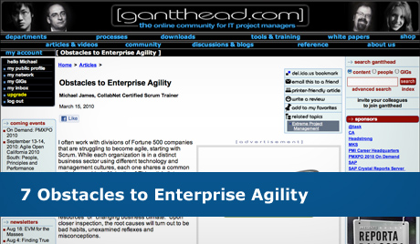 7 Obstacles to Enterprise Agility